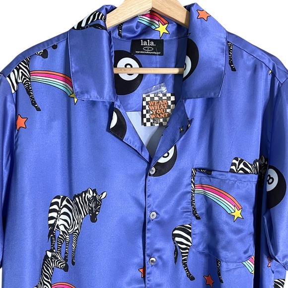 NWT Dressed In LALA Get Lucky Satin TOP ONLY - Picture 4 of 12